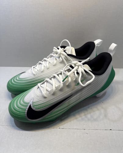 Nike Vapor Speed 3 White Green Football Cleats HM8849-100 Men’s Size 12