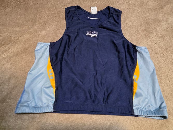 GUC VTG Mens Saucony Dave Scott Cycling Running Jersey Sz XL Made In The USA