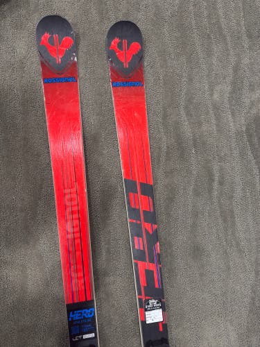 Rossignol Hero Athlete GS 185 cm Racing Skis With Bindings Max Din 15 (Used)