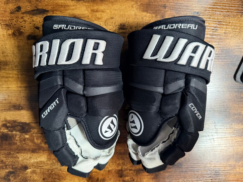 Johnny Gaudreau Calgary Flames Black Warrior Covert QRL Pro Gloves 13" Pro Stock (New)