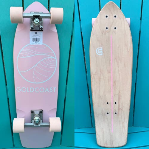 Gold Coast Classic 28" Complete Pink Cruiser Skateboard 60mm Cherry Bomb Wheels