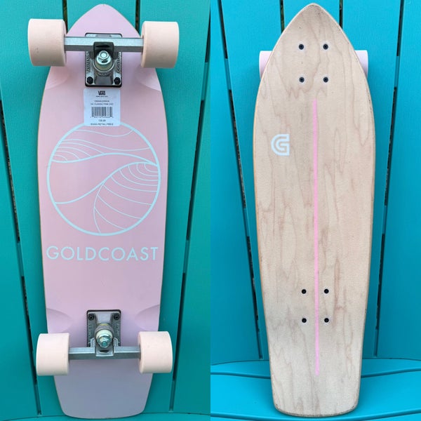 Gold Coast Classic 28" Complete Pink Cruiser Skateboard 60mm Cherry Bomb Wheels