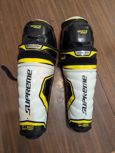 Senior Bauer Ignite Pro 14" Shin Pads (New)