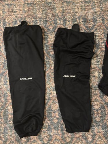 Black Senior Large Bauer Socks (New)