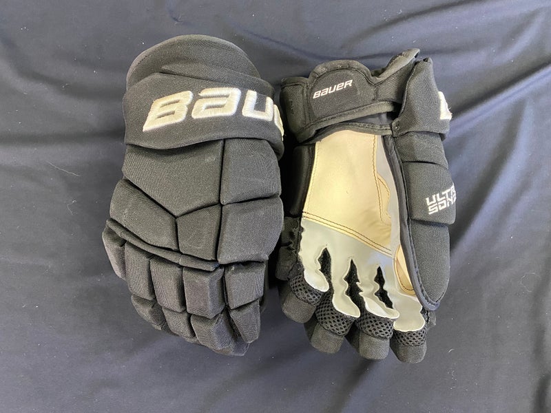 Bauer Supreme Ultrasonic Gloves 14" Pro Stock (New) w/Custom Palms