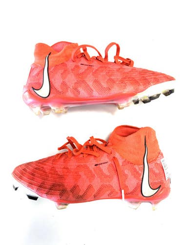 Used Nike Soccer Cleats Neon Orange Senior 7.5 11860-S000299143