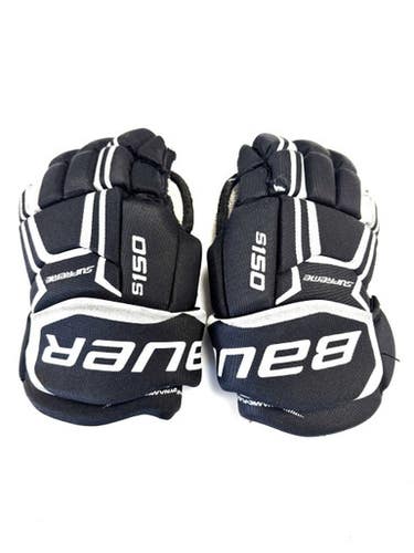 Used Bauer SUPREME S150 Junior Gloves Black 12" 11860-S000299142