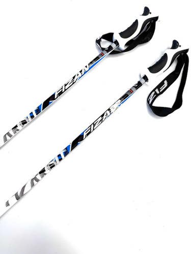 Used FIZAN SPORT Mens DH Ski Pole White 125 cm / 50 in 11860-S000299139