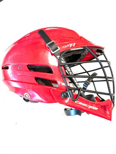Used Cascade CPVR Lacrosse Helmet Red One Size 11860-S000299126