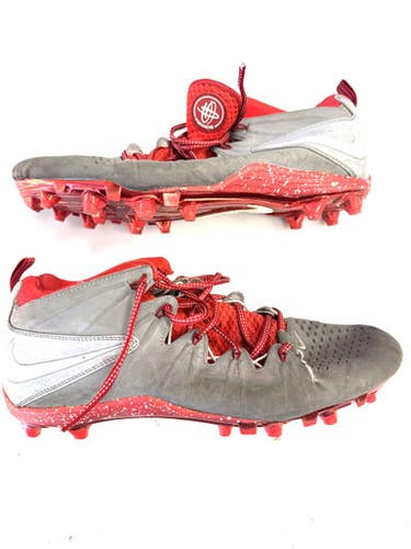 Used Nike LAX Cleats Mens Grey Senior 12.5 11860-S000299124