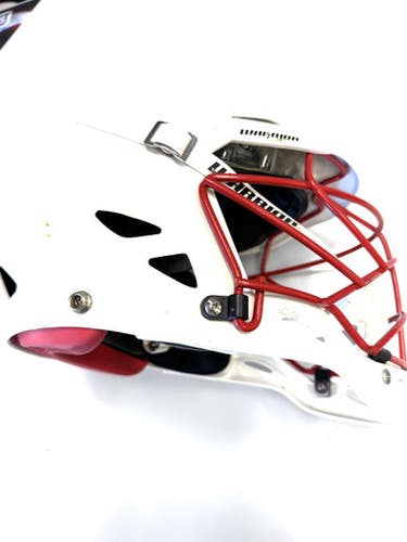 Used Warrior REGULATOR II Lacrosse Helmet White One Size 11860-S000299116
