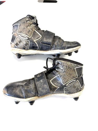 Used Under Armour Adult FB Cleats Black Senior 11 11860-C000299101