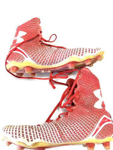 Used Under Armour Adult FB Cleats Red Senior 10 11860-C000299100