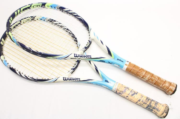 *LOT OF 2* WILSON BLX JUICE 100 (GEN 1) TENNIS RACQUET (4 3/8) FROM A COLLECTOR