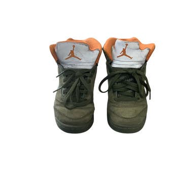 Used Jordan Basketball Shoes Y Olive Green Junior 02 11479-S000405985