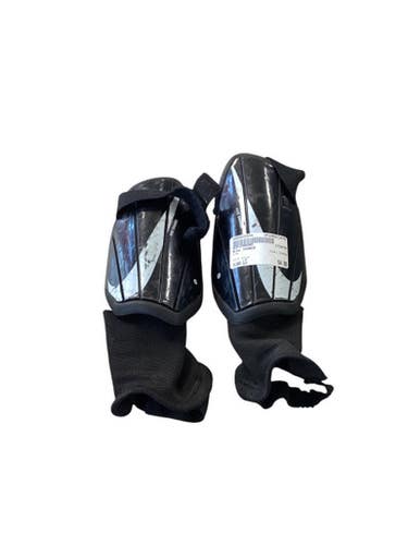 Used Nike CHARGE Soccer Shin Guards Junior Black LG 11479-S000405944