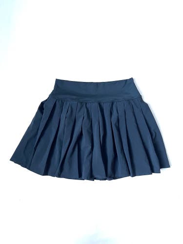No Boundaries A-line pleated tennis skirt with built-in short Skort black S