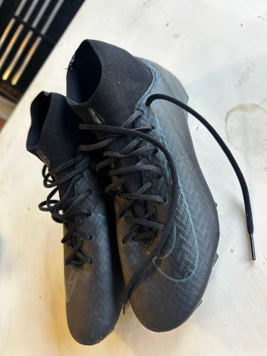 Black Unisex Size M 7.0 (W 8.0) Nike Mercurial superfly 9 Cleats (New)