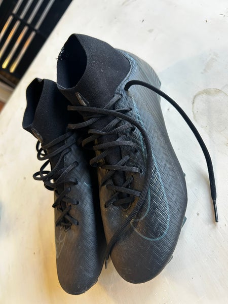 Black Unisex Size M 7.0 (W 8.0) Nike Mercurial superfly 9 Cleats (New)