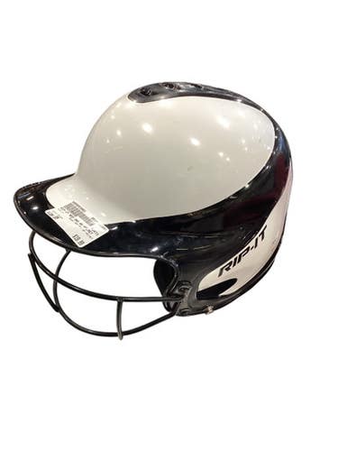 Used RIP-IT RED AND WH HELMET Batting Helmet w/Mask Black SM 11884-S000053803