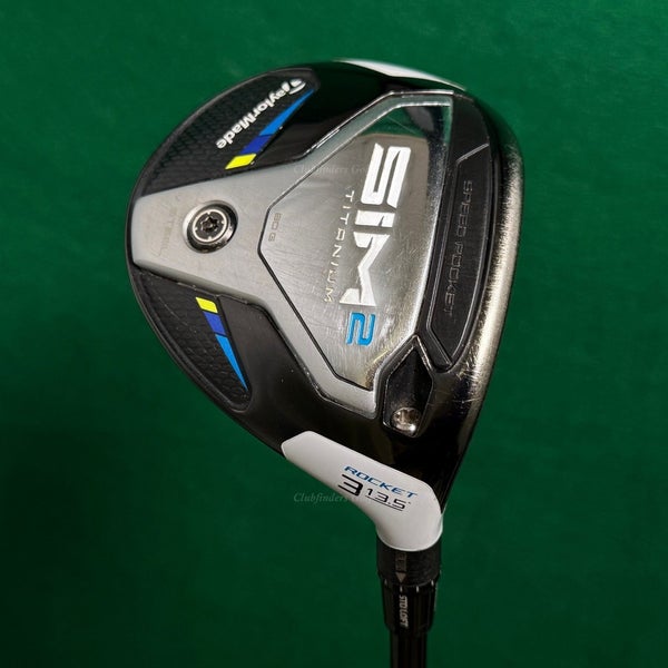 TaylorMade SIM 2 Titanium Fairway Rocket 13.5 3 Wood HZRDUS Smoke 6.5 XStiff