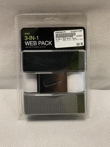 Used Nike 3-IN-1 WEB BELT PACK Golf Accessory 11490-S000266279