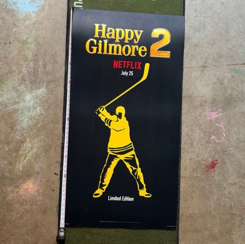 Happy Gilmore 2 Callaway Chrome Tour Ball Release Display Advert Poster