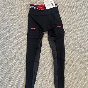 Black XS Women's CCM Compression Grip Jill Pants (New)