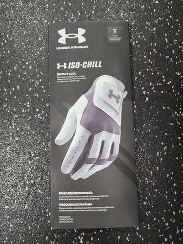 Used Under Armour Iso Chill Mens Golf Glove Grey MD 11849-S000032531