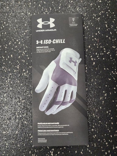 Used Under Armour Iso Chill Mens Golf Glove Grey MD 11849-S000032531