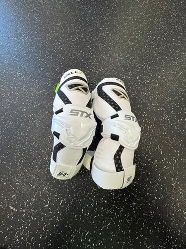 STX CELL V Lacrosse Arm Pads/Guards White LG 11849-S000032521