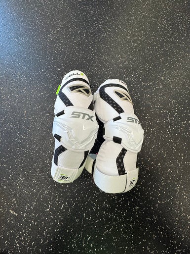 STX CELL V Lacrosse Arm Pads/Guards White LG 11849-S000032521