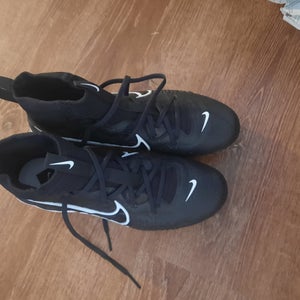 Black Men's Size M 9.5 Adult Nike High Top Metal (New)