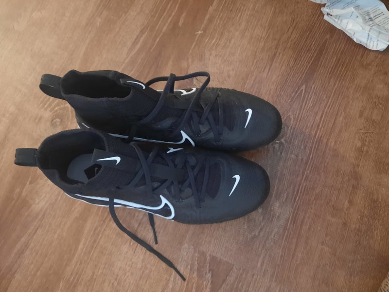 Black Men's Size M 8.5 (W 9.5) Adult Nike High Top Metal (New)