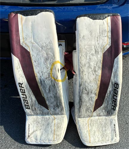 35" +1 2024 Bauer Supreme Shadow Goalie Leg Pads (Used)