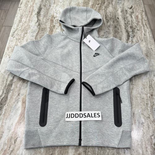 Nike Tech Fleece Windrunner Hoodie Full Zip Heather Grey FB7921-063 Men’s Sz M

New With Tags