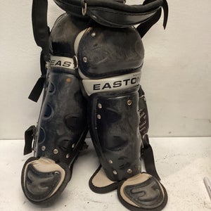 Used Easton EASTON CATCHER SHIN GUARDS Catchers Leg Guards Black Youth 11443-S000198165