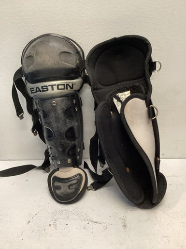 Used Easton EASTON CATCHER SHIN GUARDS Catchers Leg Guards Black Youth 11443-S000198164