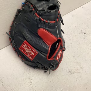 Used Rawlings LITE TOE BB/SB Catchers RH Throw Black And Red 32 1/2" 11443-S000198263
