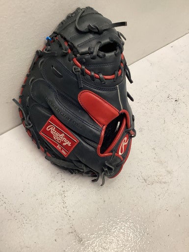 Used Rawlings LITE TOE BB/SB Catchers RH Throw Black And Red 32 1/2" 11443-S000198263