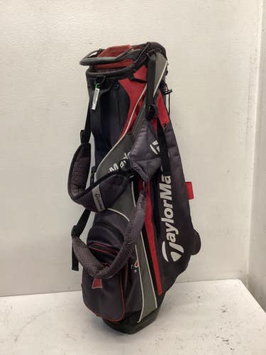 Used Taylormade 4-WAY Mens Stand Bag Black 11443-S000198159