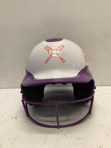 Used RIP-IT PURPLE Batting Helmet w/Mask Purple MD 11443-S000198339