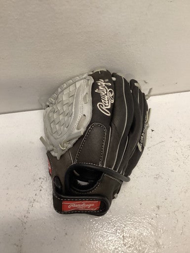 Used Rawlings SC105BGB RH Throw Fastpitch Gloves Black 10 1/2" 11443-S000198343