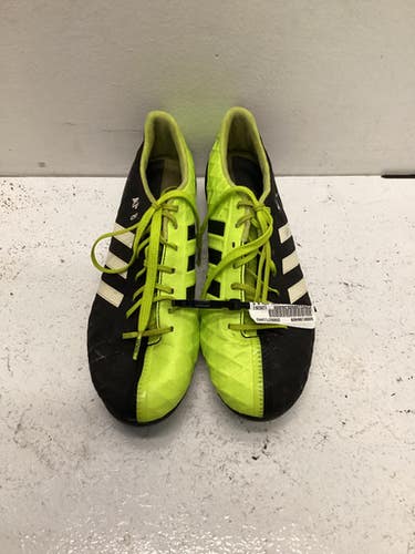 Used Adidas AP 8 BB/SB Cleats Black And Optic Yellow Youth 06.5 11443-S000198409