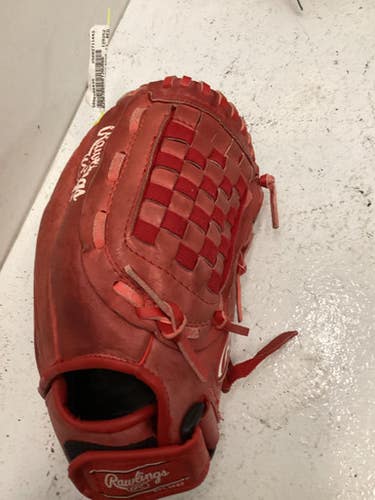 Used Rawlings HIGHLIGHT BB/SB Glove RH Throw Red 12" 11443-S000198435