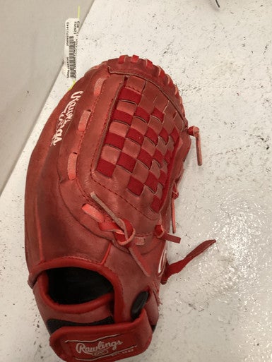 Used Rawlings HIGHLIGHT BB/SB Glove RH Throw Red 12" 11443-S000198435