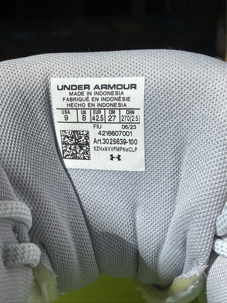 White Men's Size M 9.0 (W 10.0) Under Armour Command  Mc High Top (New)