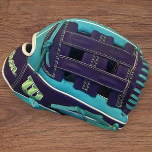 Wilson A2000 DW5 Baseball Glove 12" Teal/Purple (New)