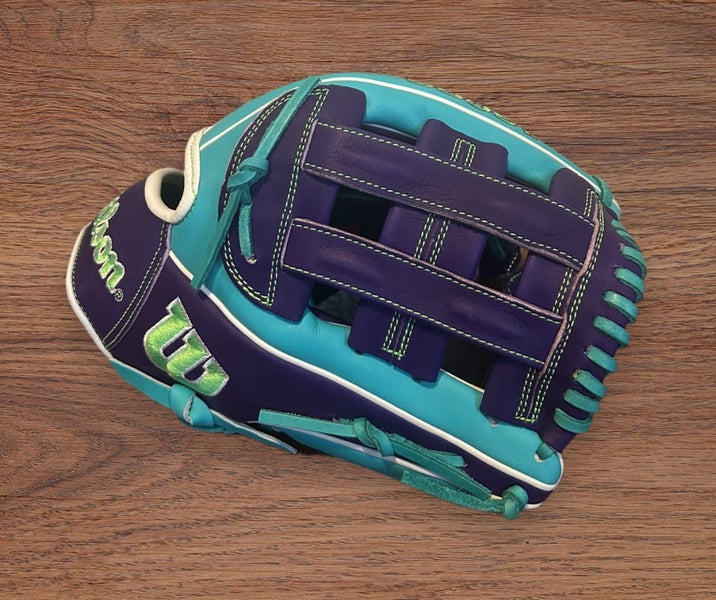Wilson A2000 DW5 Baseball Glove 12" Teal/Purple (New)