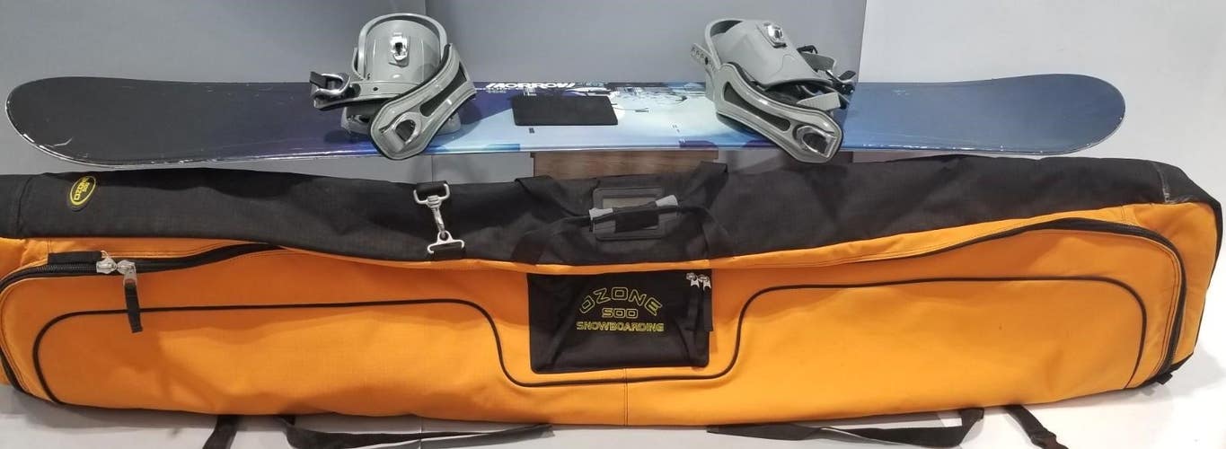 Morrow 166cm X Snowboard With Bindings and Ozone Bag